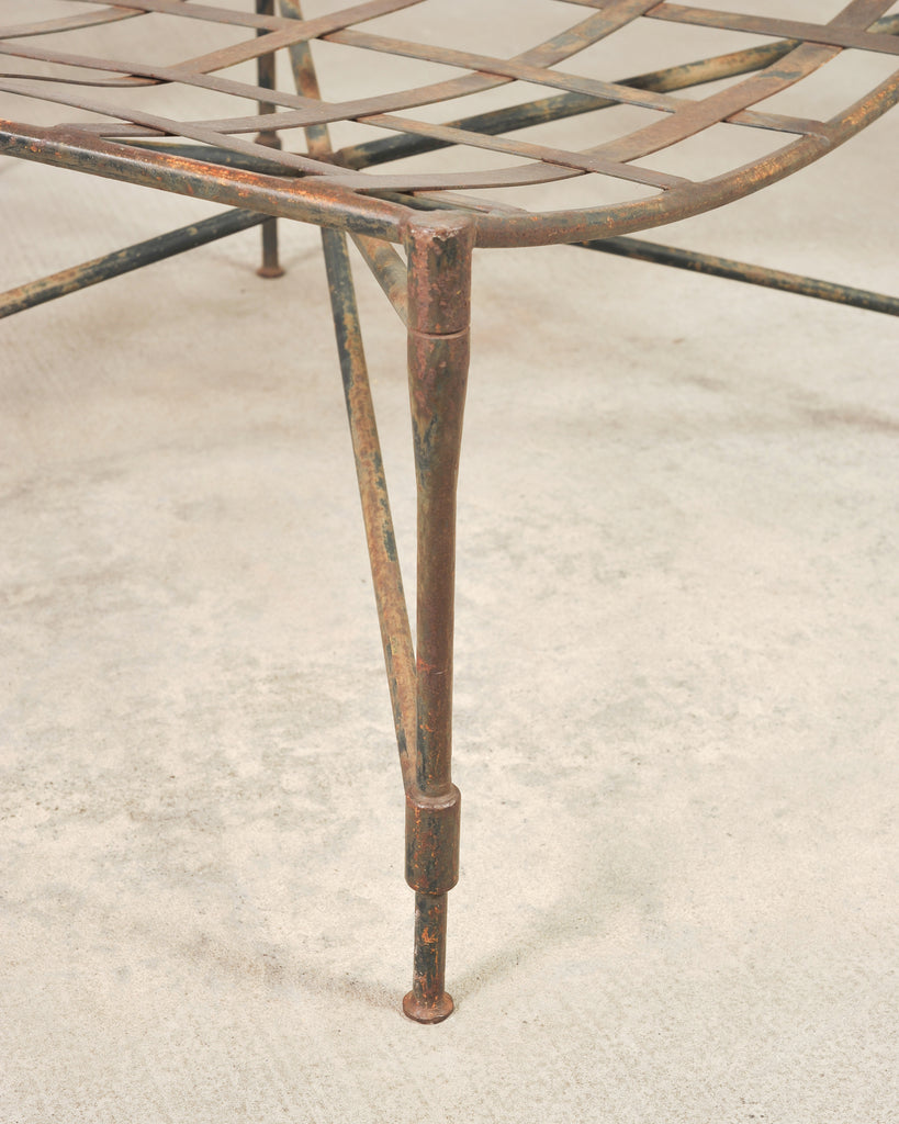 Mario Papperzini Amalfi Iron Garden Lounge Chair + Ottoman