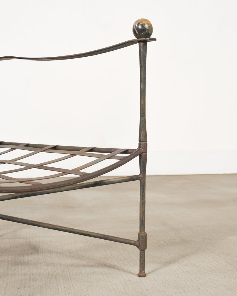 Mario Papperzini Amalfi Iron Garden Lounge Chair + Ottoman