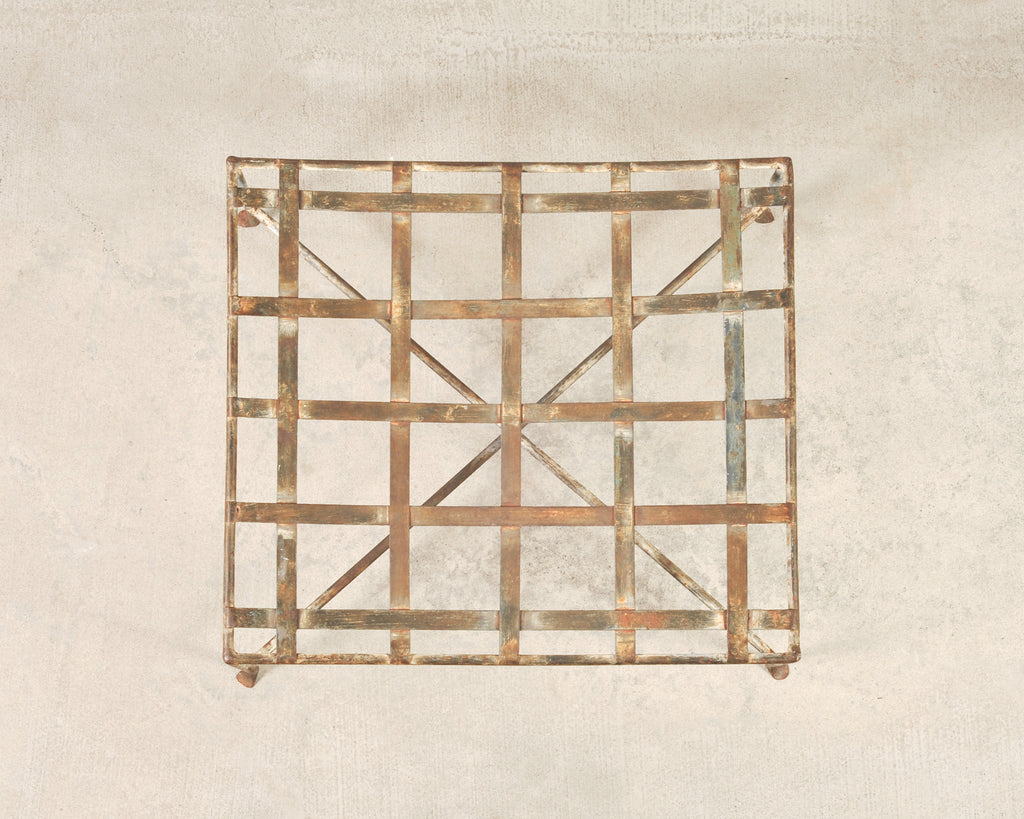 Mario Papperzini Amalfi Iron Garden Lounge Chair + Ottoman