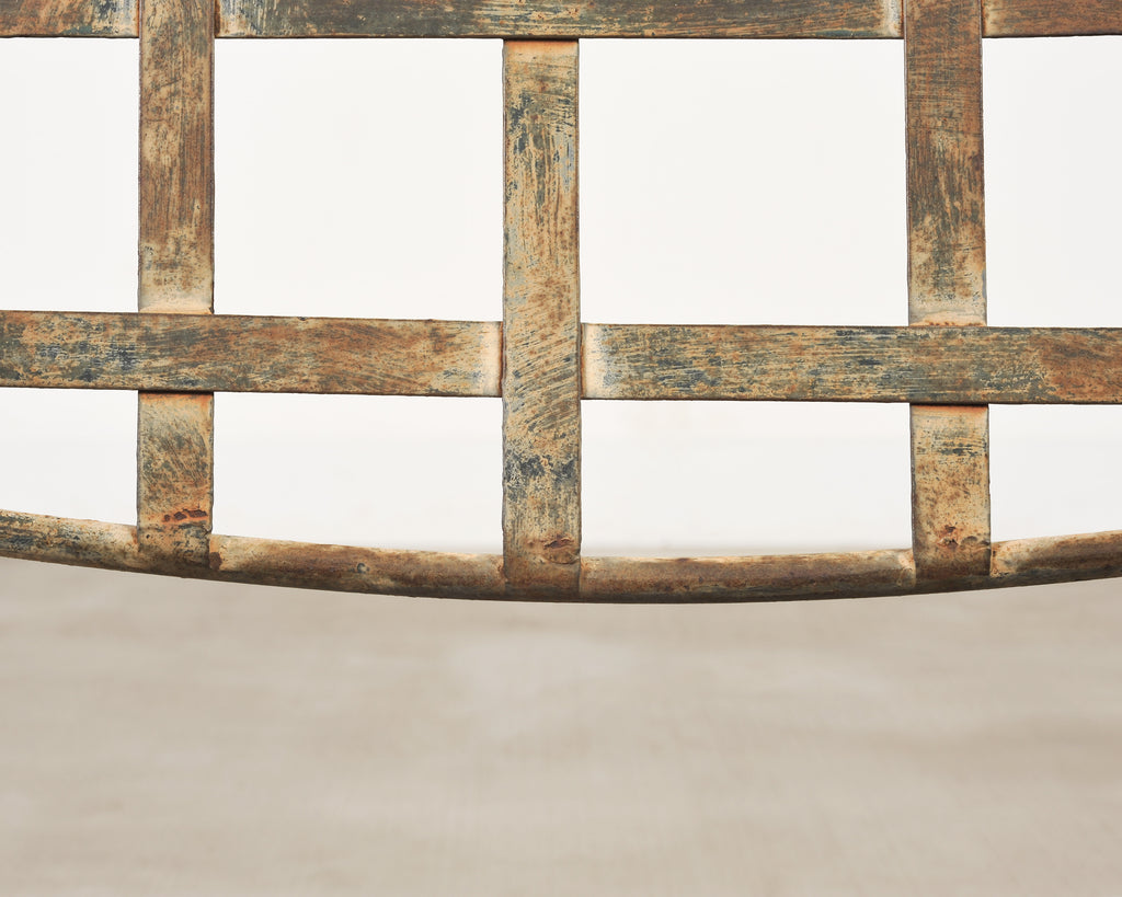 Mario Papperzini Amalfi Iron Garden Lounge Chair + Ottoman