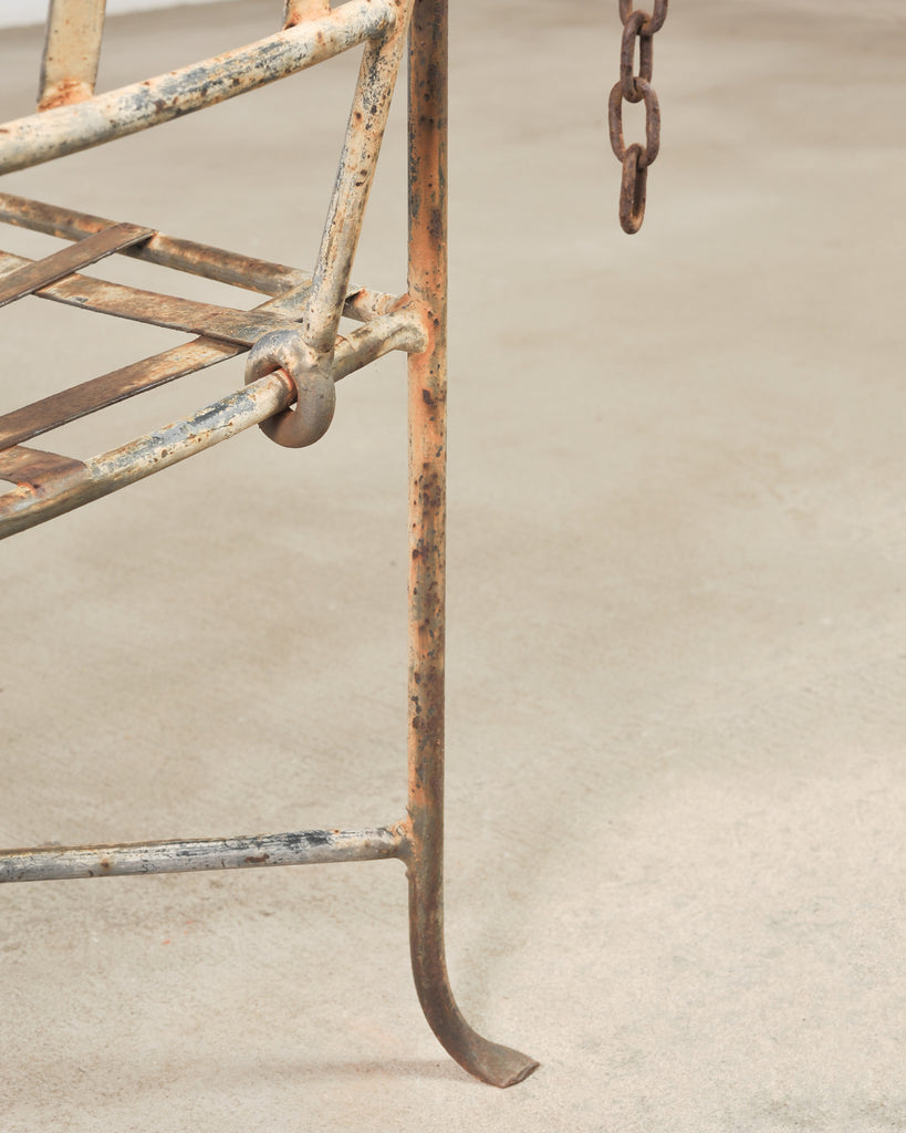 Mario Papperzini Amalfi Iron Garden Lounge Chair + Ottoman