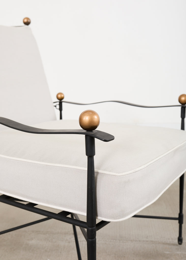 Janus et Cie Amalfi Lounge Chair and Ottoman After Papperzini