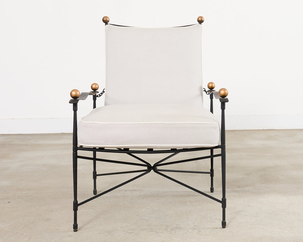 Janus et Cie Amalfi Lounge Chair and Ottoman After Papperzini