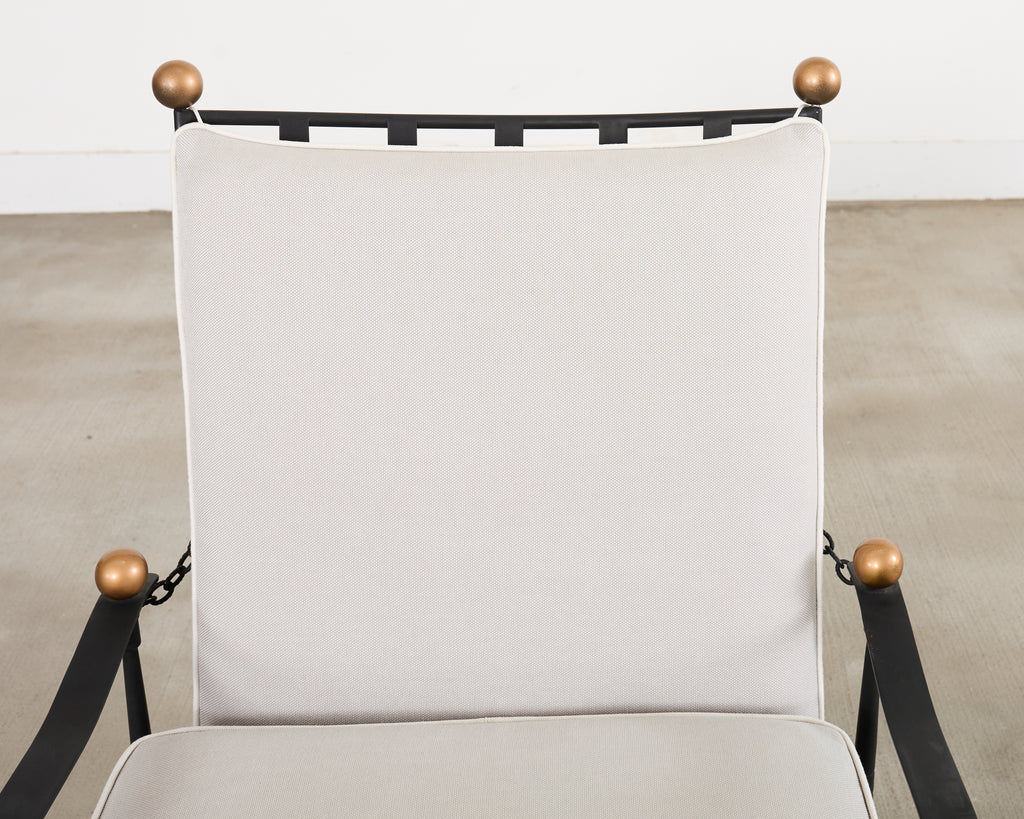 Janus et Cie Amalfi Lounge Chair and Ottoman After Papperzini