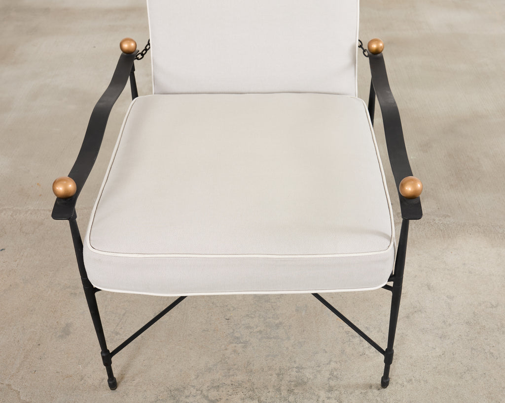 Janus et Cie Amalfi Lounge Chair and Ottoman After Papperzini