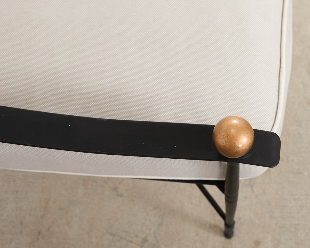 Janus et Cie Amalfi Lounge Chair and Ottoman After Papperzini