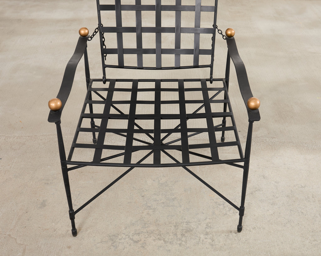 Janus et Cie Amalfi Lounge Chair and Ottoman After Papperzini