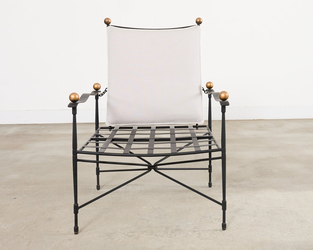 Janus et Cie Amalfi Lounge Chair and Ottoman After Papperzini