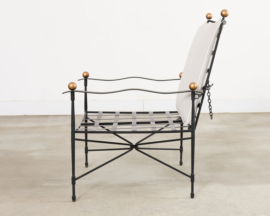 Janus et Cie Amalfi Lounge Chair and Ottoman After Papperzini