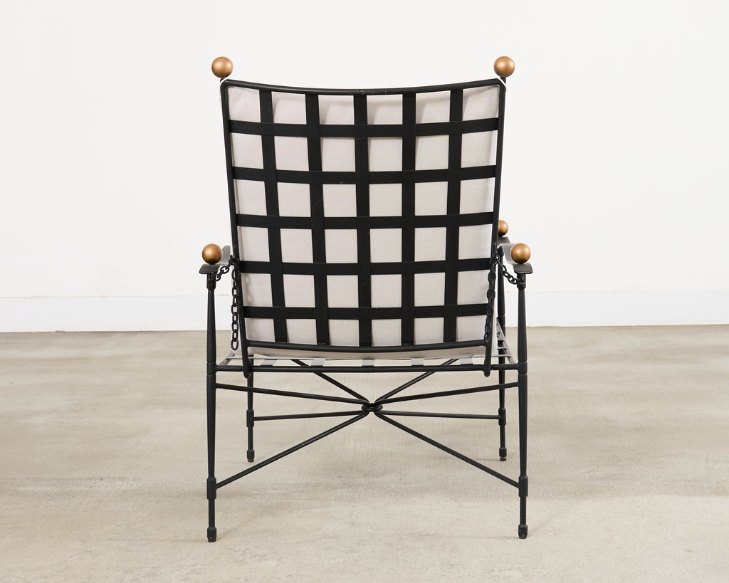 Janus et Cie Amalfi Lounge Chair and Ottoman After Papperzini