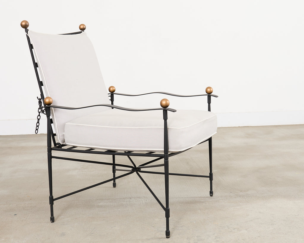 Janus et Cie Amalfi Lounge Chair and Ottoman After Papperzini