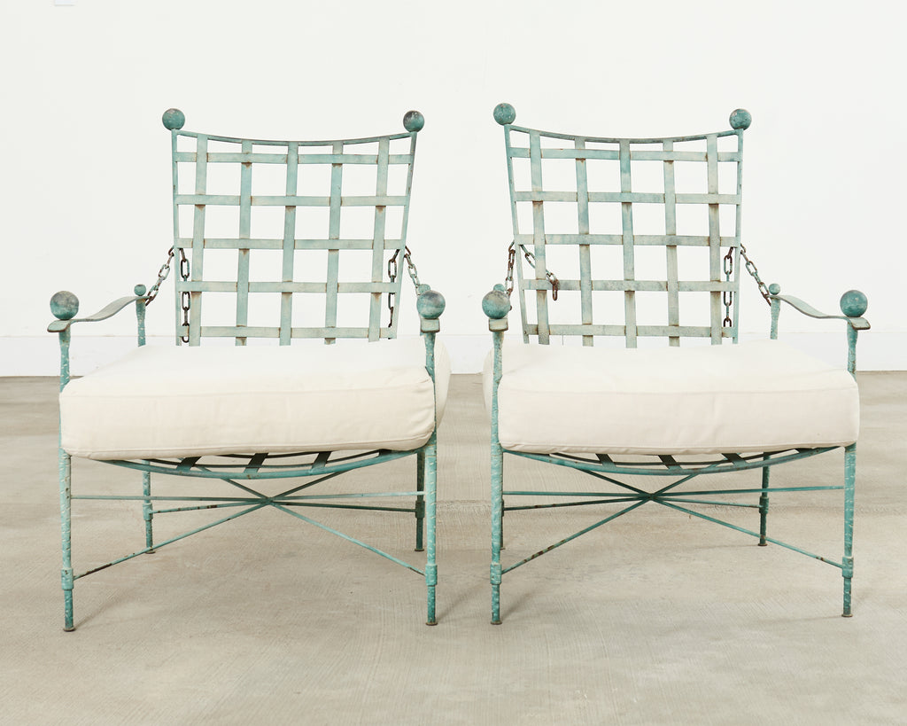 Pair of Mario Papperzini for Salterini Garden Lounge Chairs