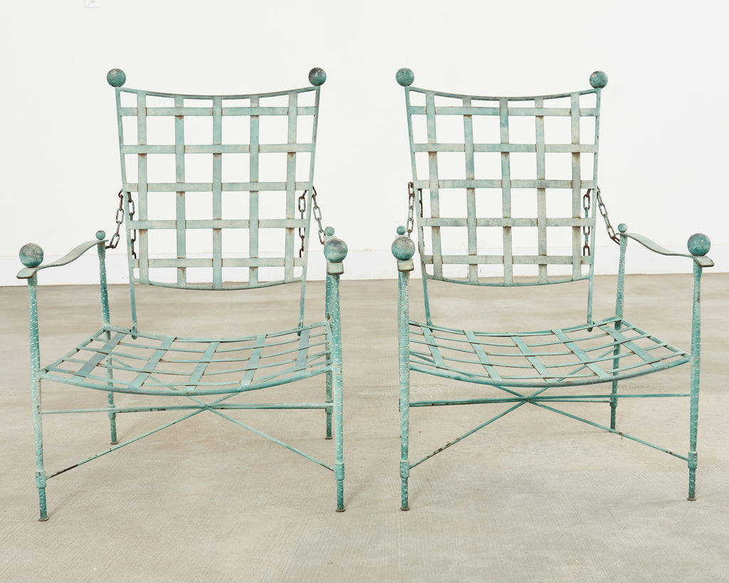 Pair of Mario Papperzini for Salterini Garden Lounge Chairs