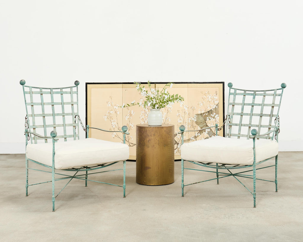 Pair of Mario Papperzini for Salterini Garden Lounge Chairs