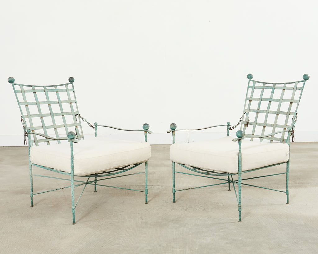 Pair of Mario Papperzini for Salterini Garden Lounge Chairs