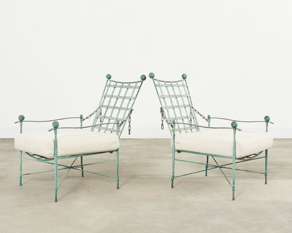 Pair of Mario Papperzini for Salterini Garden Lounge Chairs
