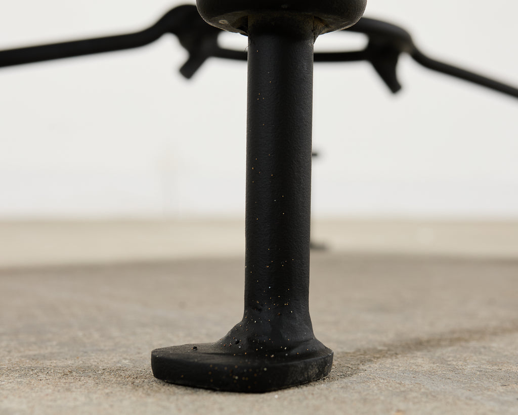 Neoclassical Style Horned Aluminum Bench after Diego Giacometti