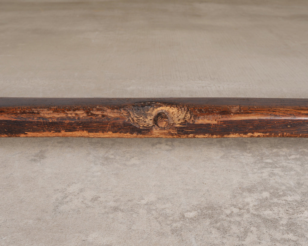 Country French Oak Parquetry-Top Farmhouse Dining Table 8 Ft
