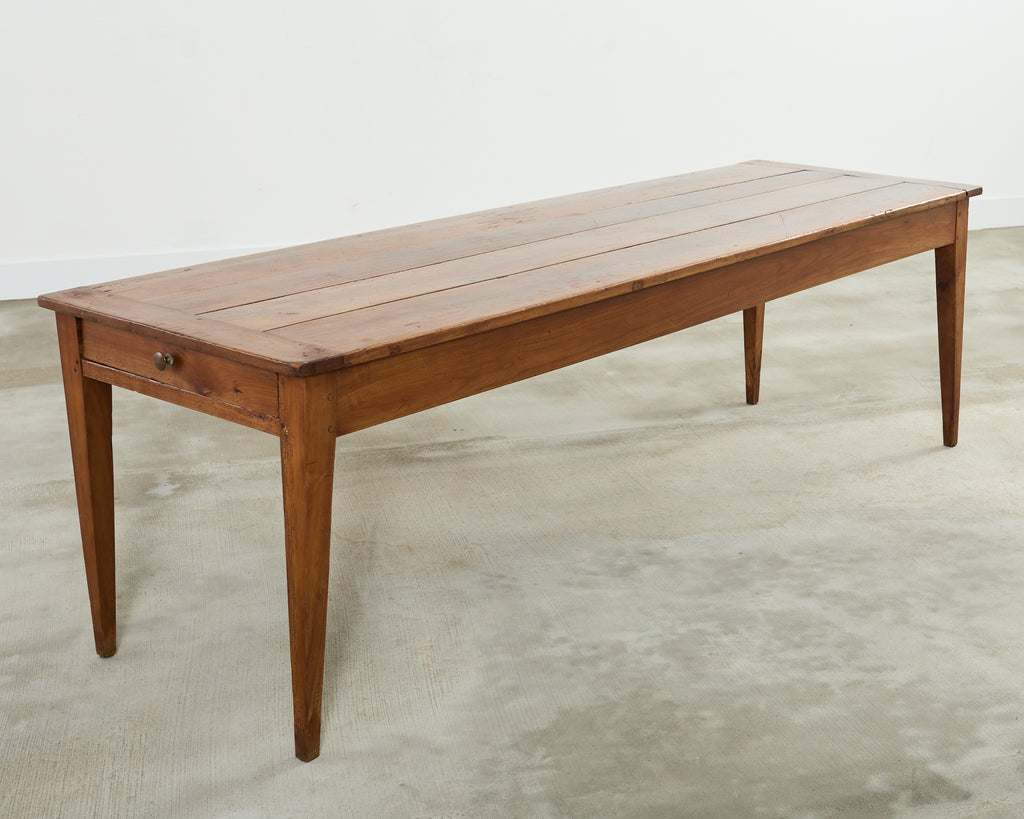 19th Century Country French Provincial Fruitwood Farmhouse Dining Table