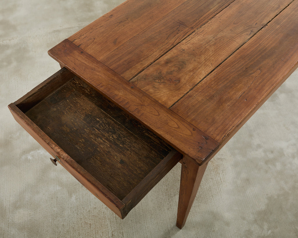 19th Century Country French Provincial Fruitwood Farmhouse Dining Table