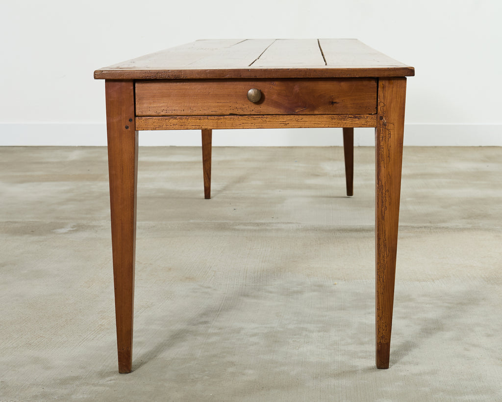 19th Century Country French Provincial Fruitwood Farmhouse Dining Table