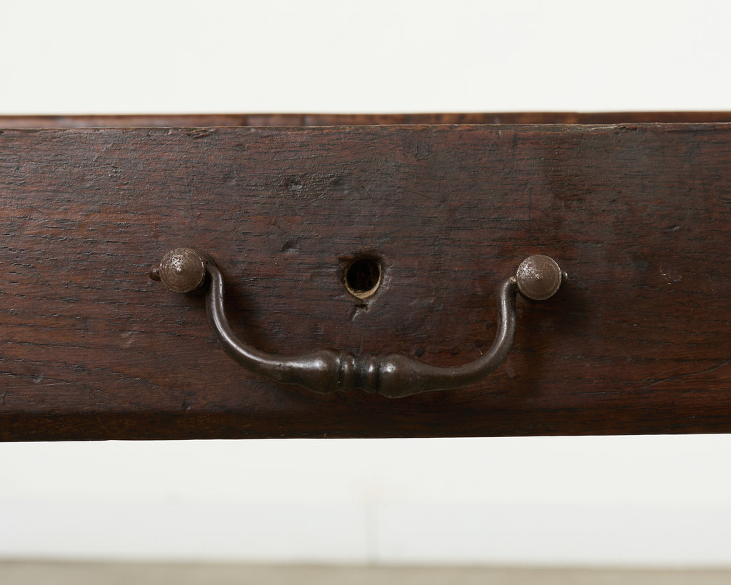 19th Century Country French Provincial Walnut Farmhouse Dining Table