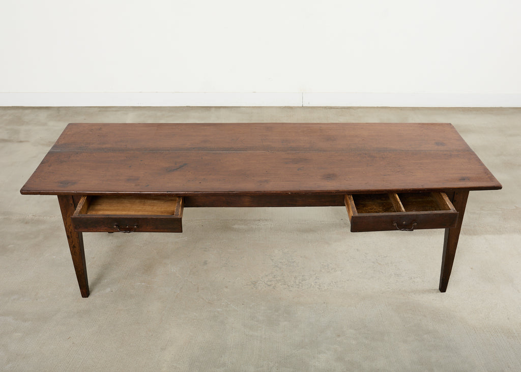 19th Century Country French Provincial Walnut Farmhouse Dining Table