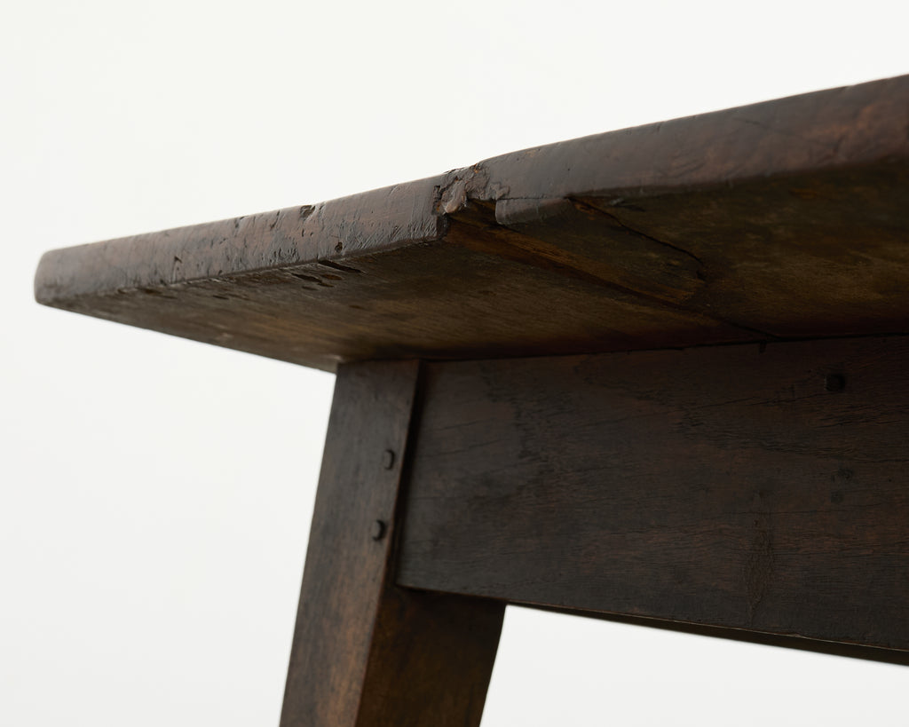 19th Century Country French Provincial Walnut Farmhouse Dining Table
