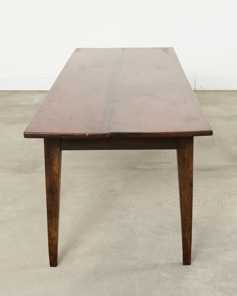 19th Century Country French Provincial Walnut Farmhouse Dining Table