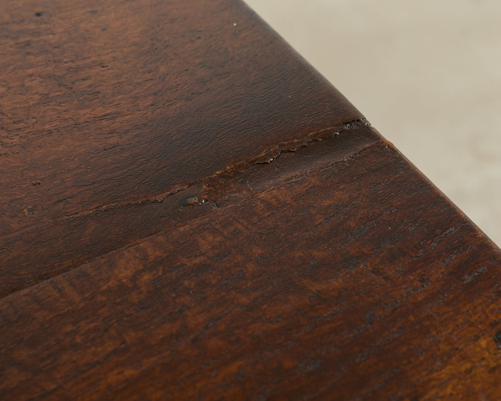 19th Century Country French Provincial Walnut Farmhouse Dining Table