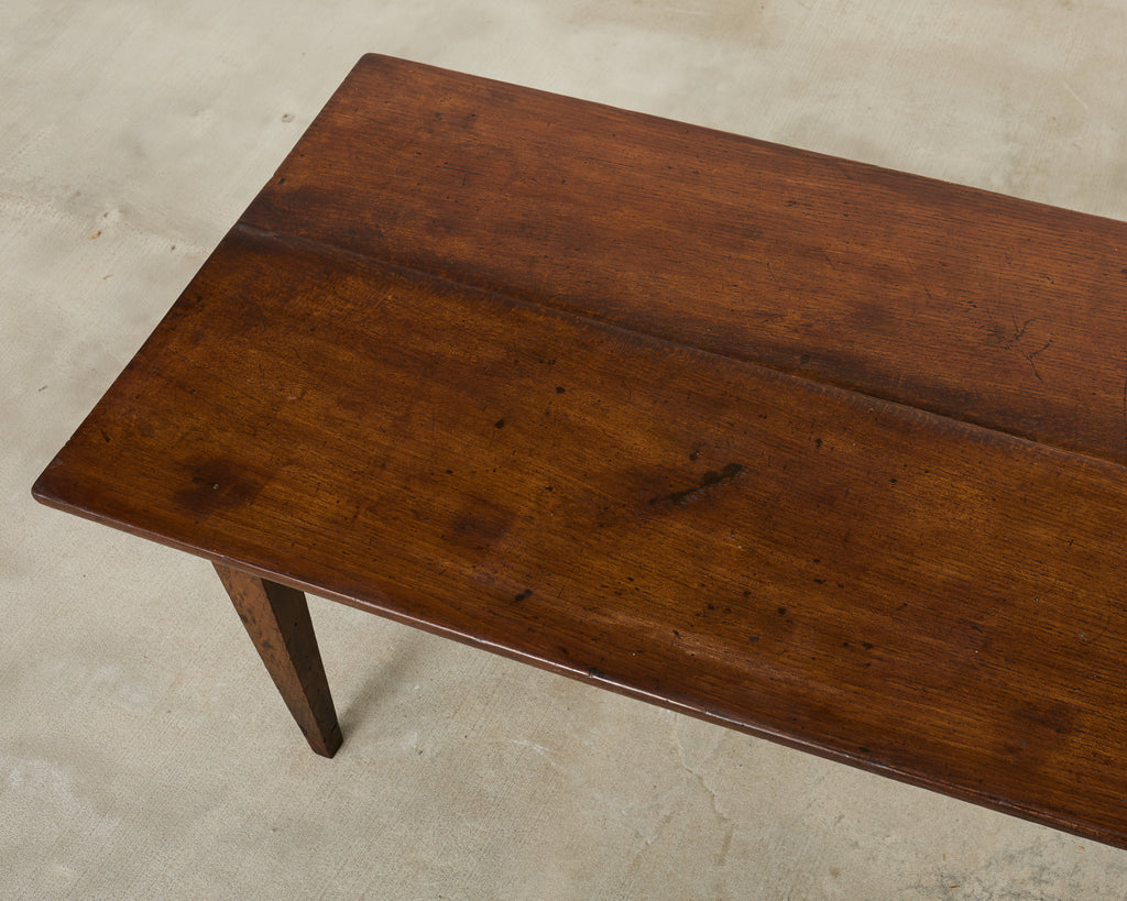 19th Century Country French Provincial Walnut Farmhouse Dining Table