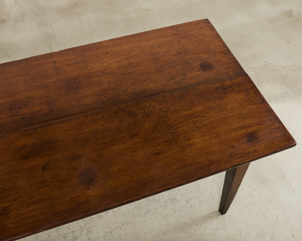 19th Century Country French Provincial Walnut Farmhouse Dining Table