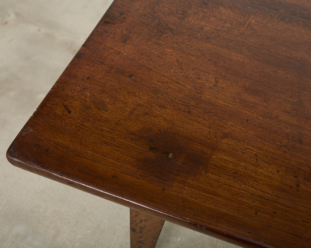 19th Century Country French Provincial Walnut Farmhouse Dining Table