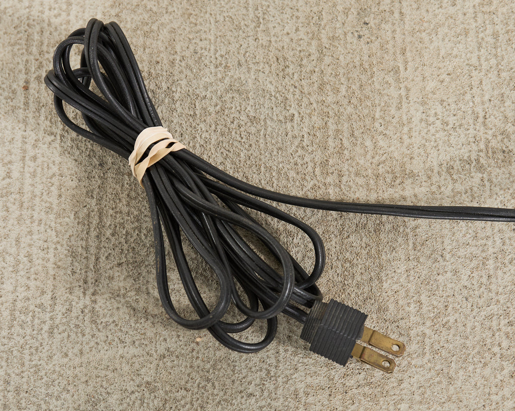 Mid-Century Adjustable Patinated Brass Pharmacy Floor Lamp