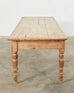 19th Century Country English Provincial Pine Farmhouse Dining Table