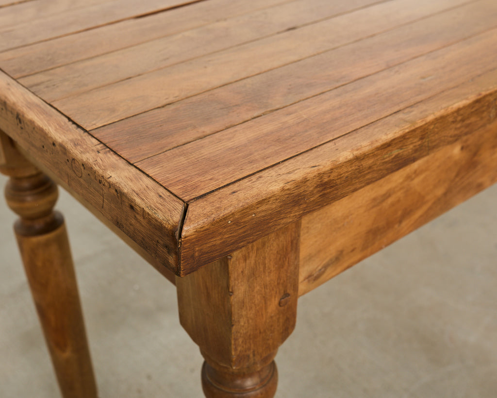 Country Farmhouse Hardwood Console Display Sofa Table 8 Ft