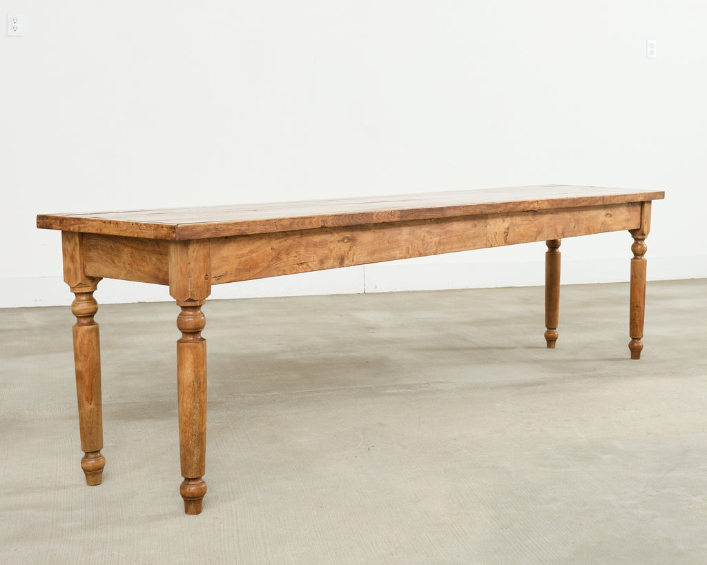 Country Farmhouse Hardwood Console Display Sofa Table 8 Ft