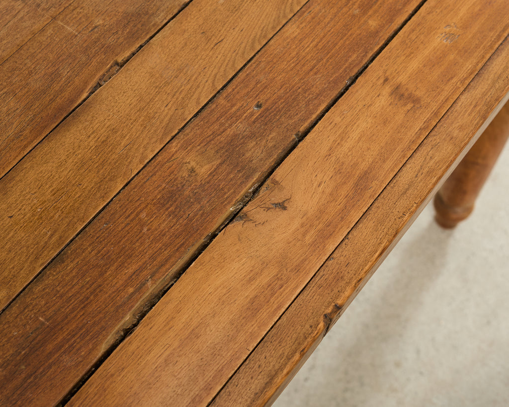 Country Farmhouse Hardwood Console Display Sofa Table 8 Ft