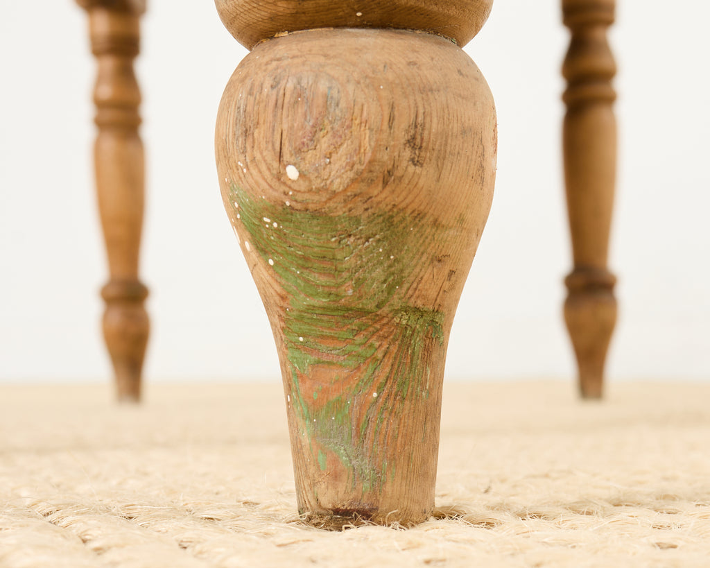 Country English Farmhouse Pine Three Drawer Console Table