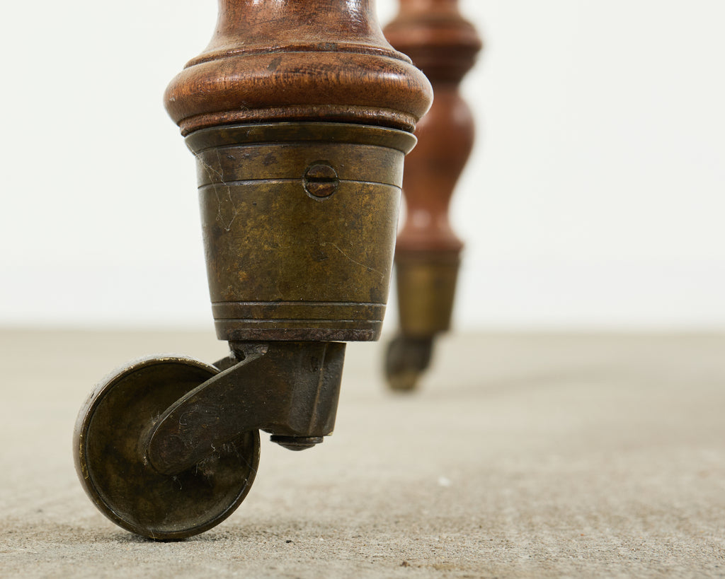 19th Century Country English Fruitwood Farmhouse Work Table
