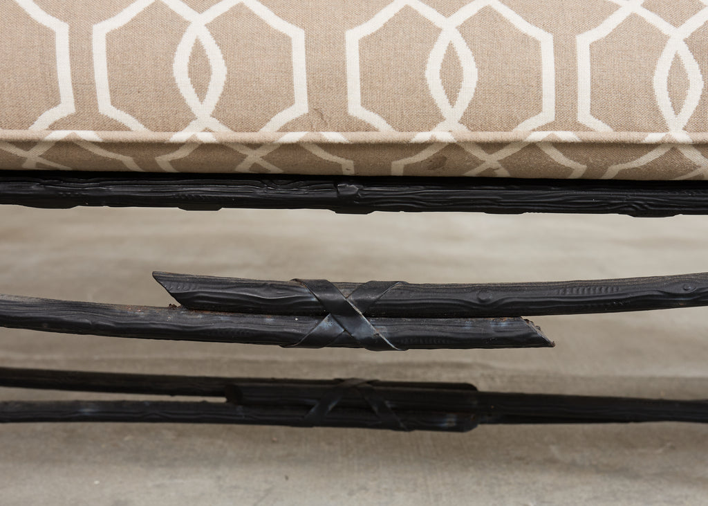 Rose Tarlow Style Iron Twig Garden Six-Piece Patio Suite