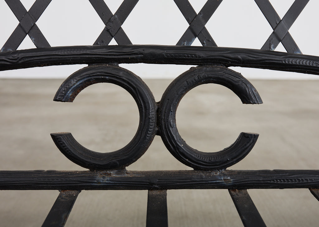 Rose Tarlow Style Iron Twig Garden Six-Piece Patio Suite