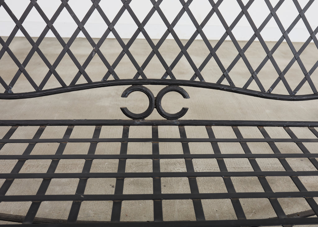 Rose Tarlow Style Iron Twig Garden Six-Piece Patio Suite