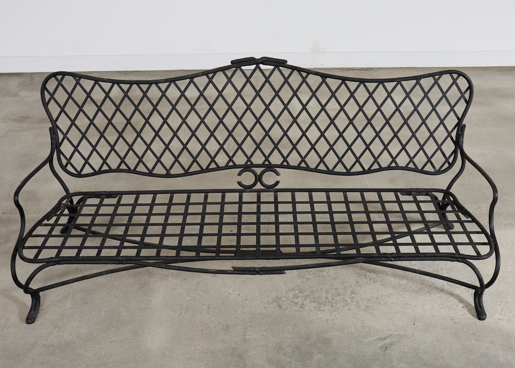 Rose Tarlow Style Iron Twig Garden Six-Piece Patio Suite