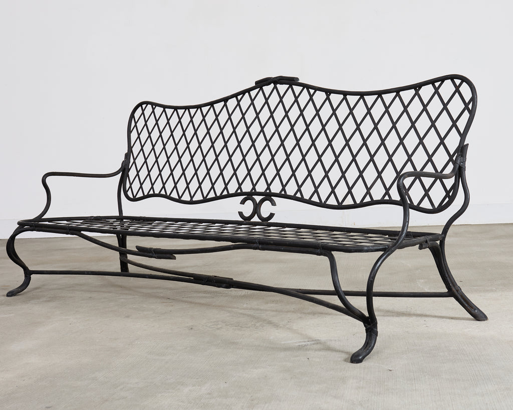 Rose Tarlow Style Iron Twig Garden Six-Piece Patio Suite