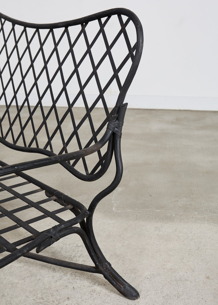 Rose Tarlow Style Iron Twig Garden Six-Piece Patio Suite