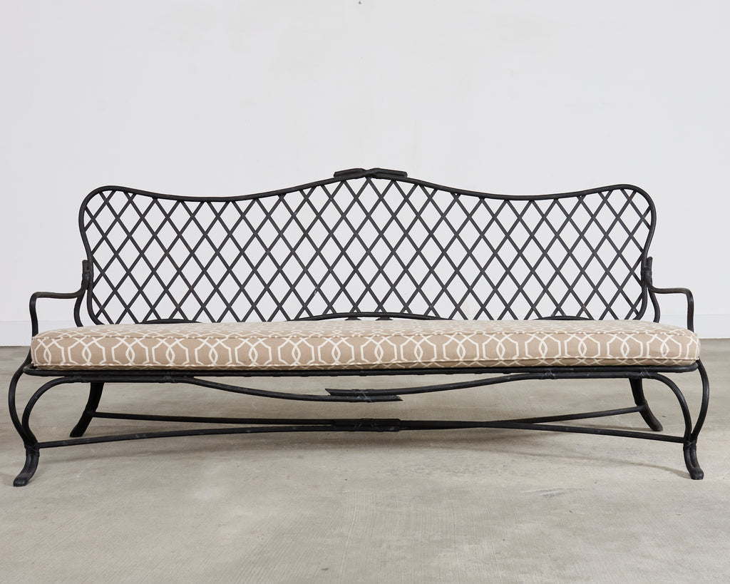 Rose Tarlow Style Iron Twig Garden Six-Piece Patio Suite