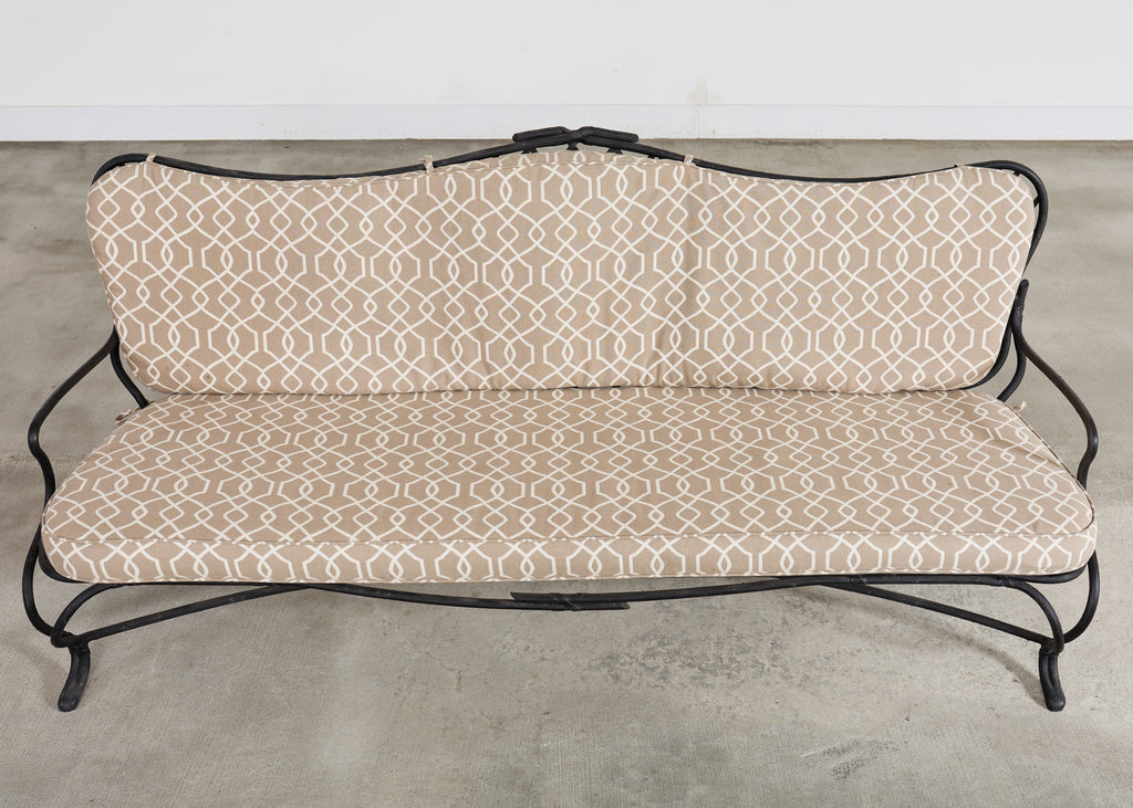 Rose Tarlow Style Iron Twig Garden Six-Piece Patio Suite