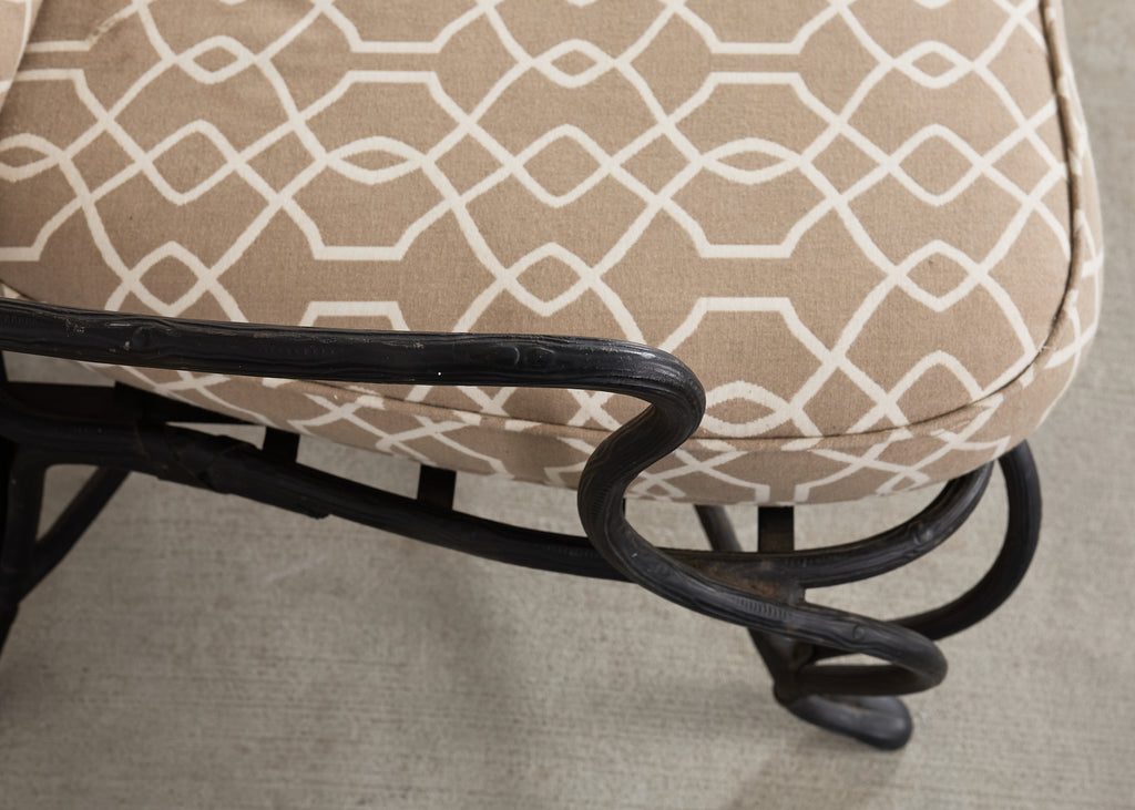 Rose Tarlow Style Iron Twig Garden Six-Piece Patio Suite