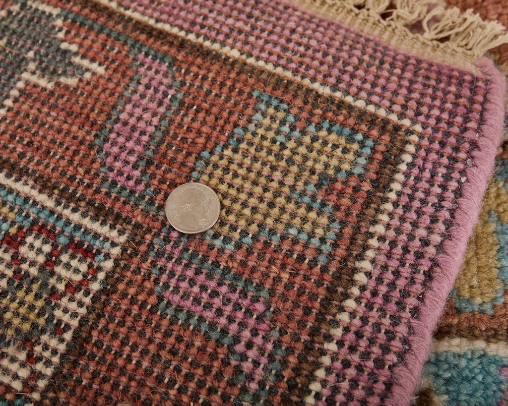 Jewel Toned Modern Turkish Oushak Rug